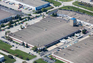 aerial view of one of the seven buildings that make up the North by Northwest industrial portfolio in Indianapolis Indiana