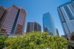 view of downtown phoenix that includes One Arizona Center office tower