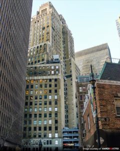 pearl Street view of the ITT building at 75 Broad Street in Manhattan