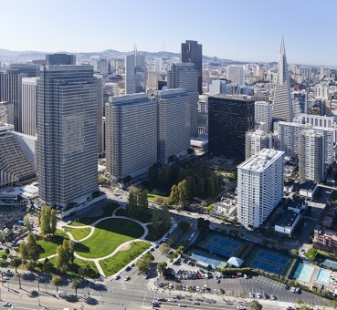 aerial view of downtown san francisco