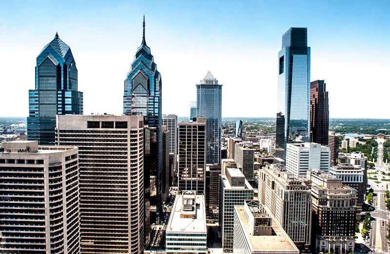 Left to right: Two Liberty Place, One Liberty Place, BNY Mellon Center and the Comcast Center (Shutterstock)
