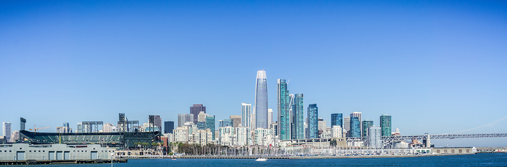The Salesforce Tower stands out as tallest structure in the San Francisco Financial District skyline (Shutterstock)