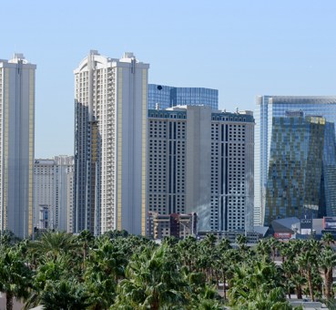 View of several Las Vegas office buildings