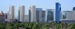 View of several Las Vegas office buildings