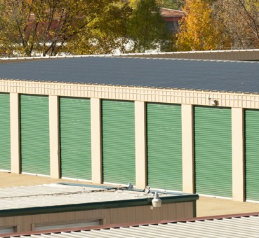 A storage facility with several self storage units