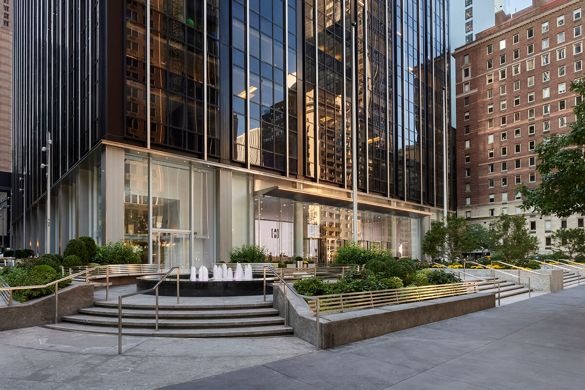 Office building at 1345 Avenue of the Americas, home to a Virgo Business Centers coworking office