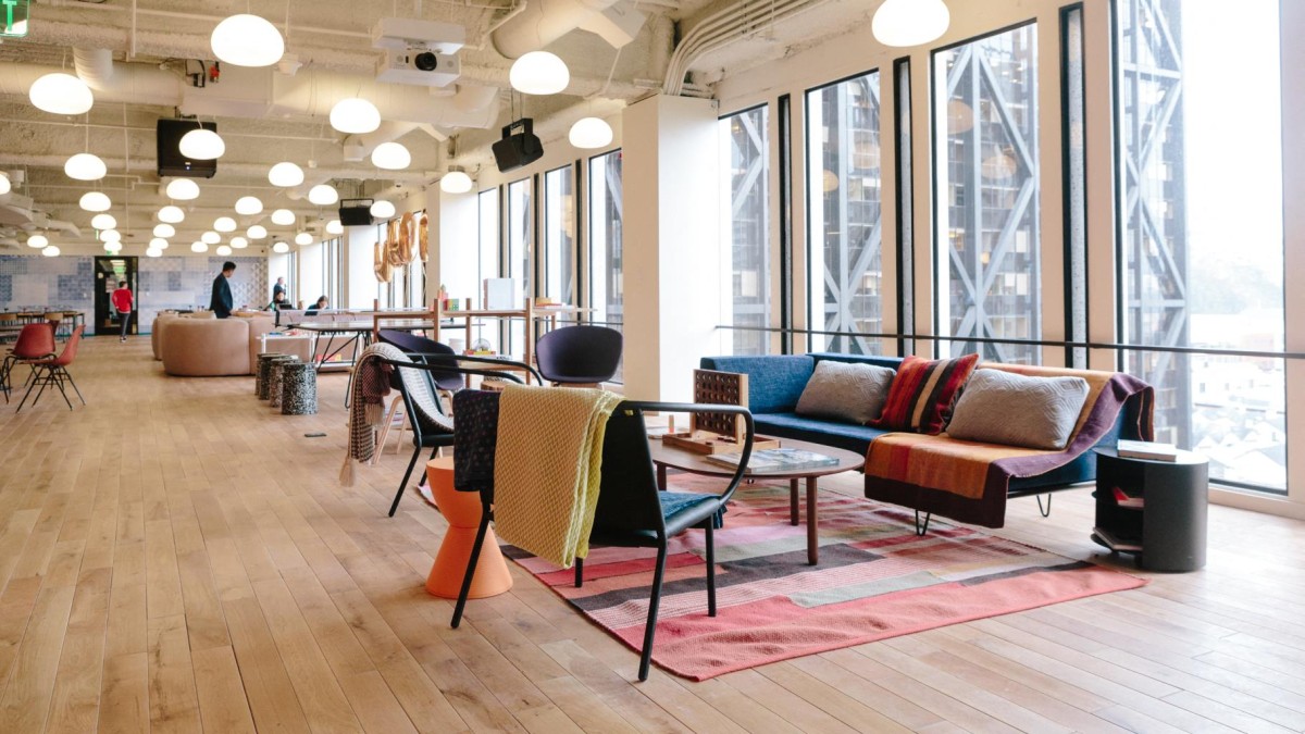 WeWork's coworking office in San Francisco in the Two Embarcadero building