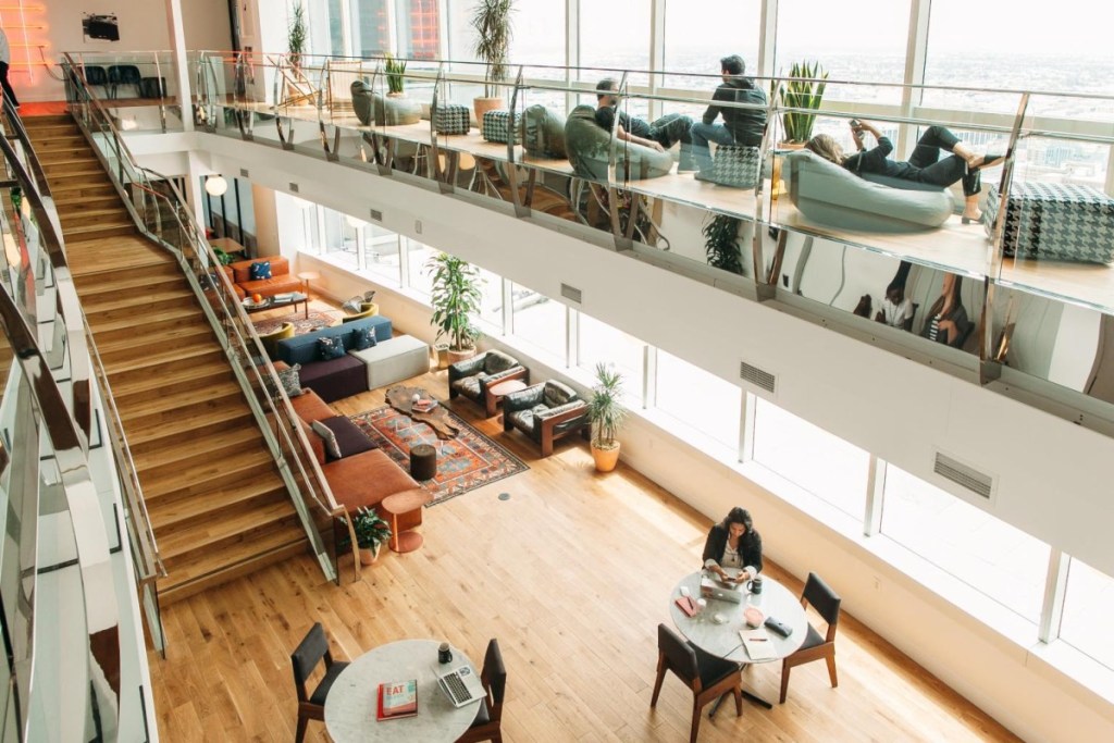 WeWork coworking space in Los Angeles