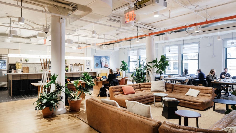 WeWork's Manhattan coworking office at 18 West 18th St.