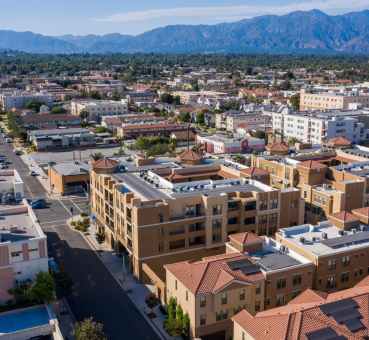alhambra california aerial view