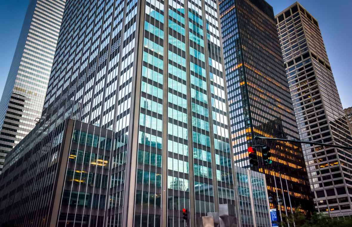 office towers along park avenue Manhattan