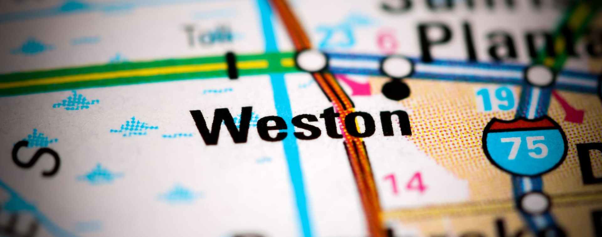 weston on the map