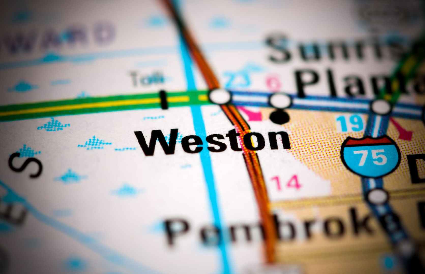 weston on the map