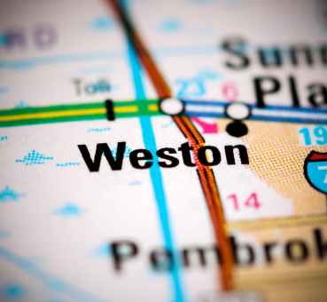 weston on the map