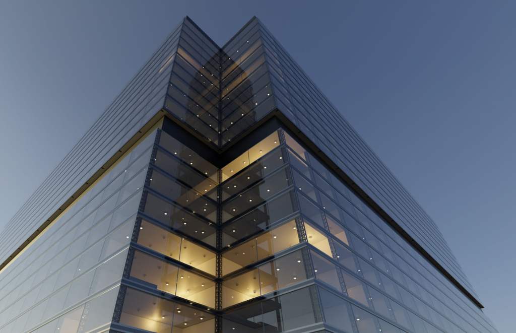 office building closeup