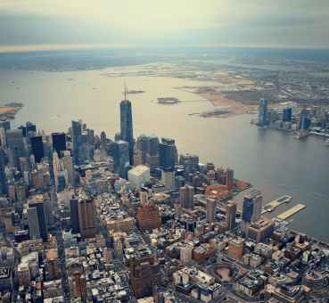 Manhattan aerial view
