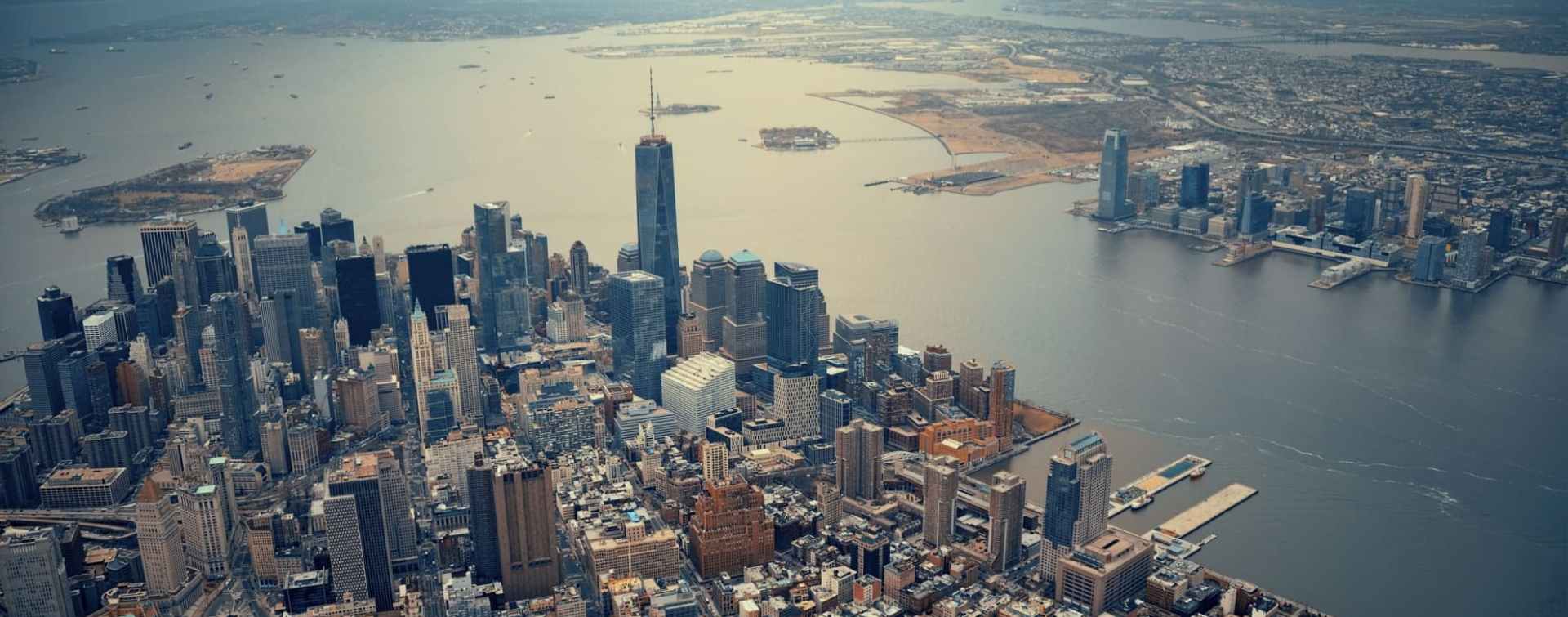 Manhattan aerial view