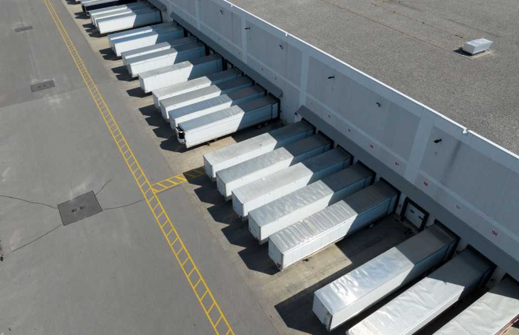 industrial building loading area