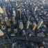 aerial view from above of skyscrapers in downtown los angeles