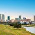 panoramic view of the fort worth texas central business district skyline