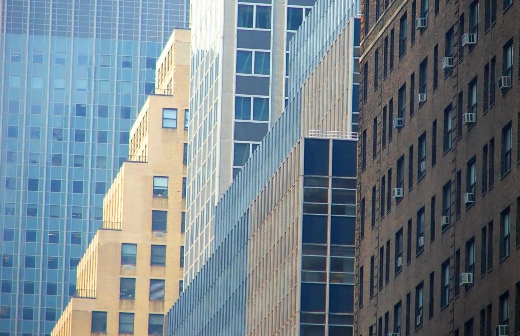 closeup of building on Third Avenue, Midtown East