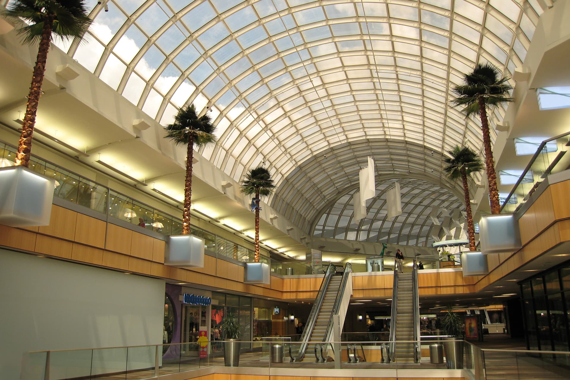 modern retail space shopping center interior