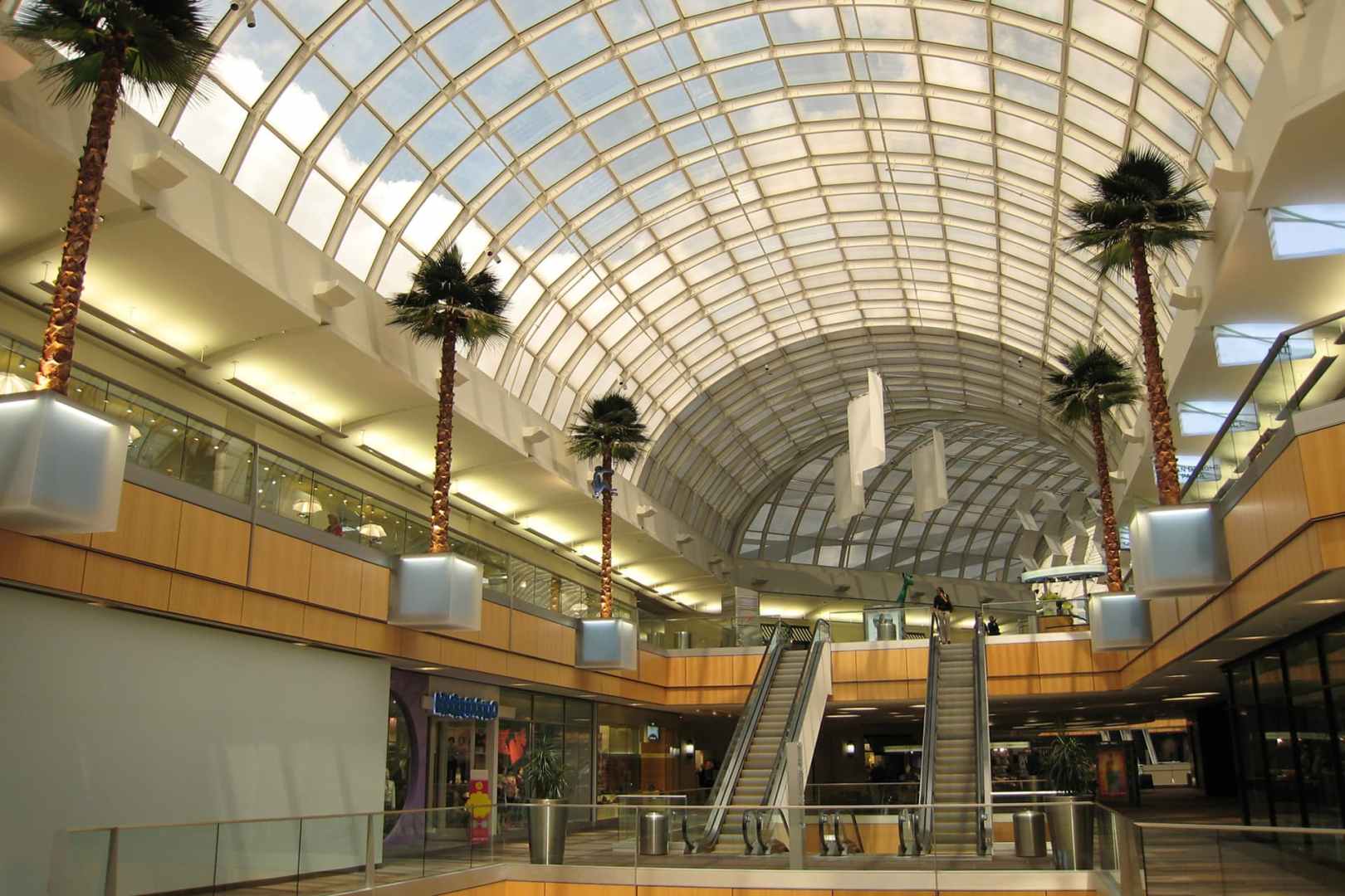 modern retail space shopping center interior