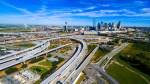 dallas texas highways leading into the central business district
