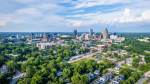 raleigh nc panoramic view of central business district and surrounding region