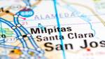 milpitas california map detail