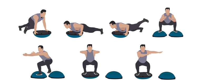 Office workouts - BOSU ball