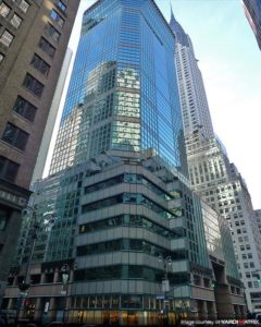 view of 425 Lexington Ave., Turtle Bay, Midtown Manhattan from street level from the corner of 44th and Lex, number 100 on the list of top 100 U.S. taxpaying properties of 2017