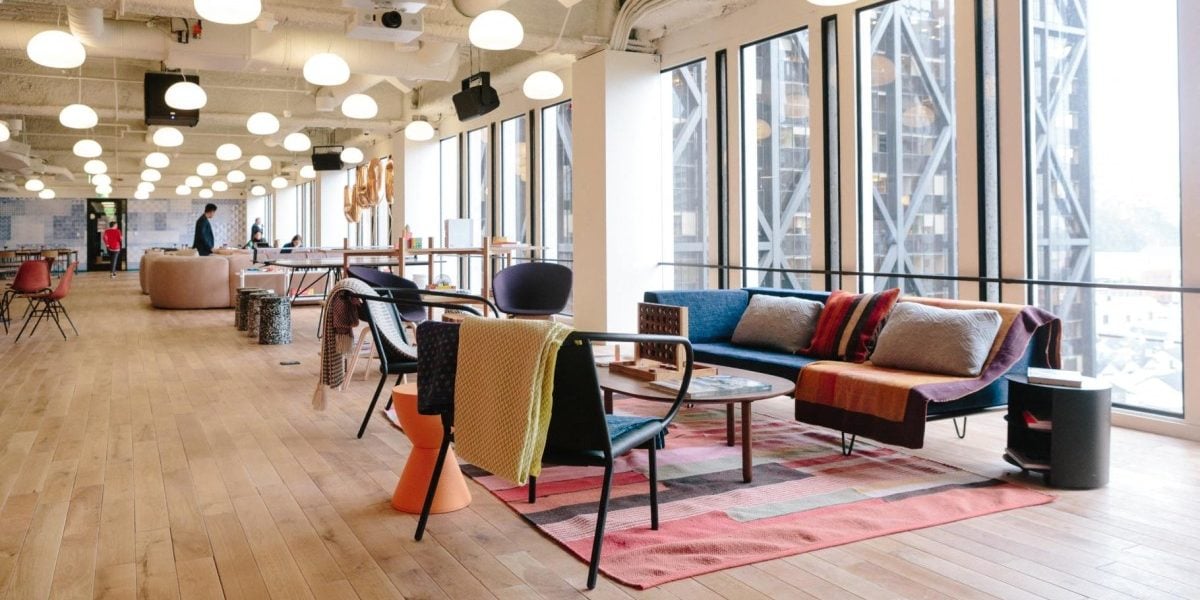 WeWork's coworking office in San Francisco in the Two Embarcadero building