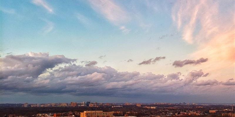 panoramic view of the falls church virginia skyline