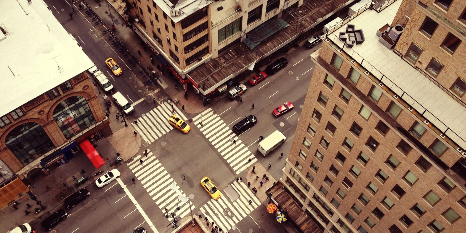 bird's eye view of Fifth Avenue