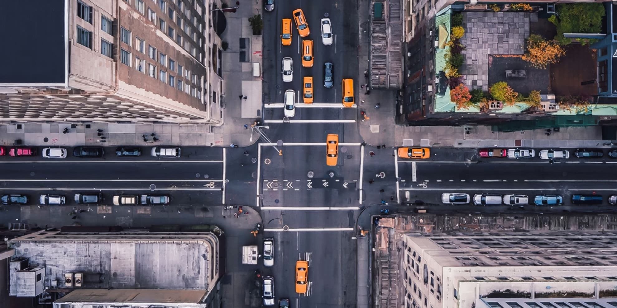 Manhattan aerial view