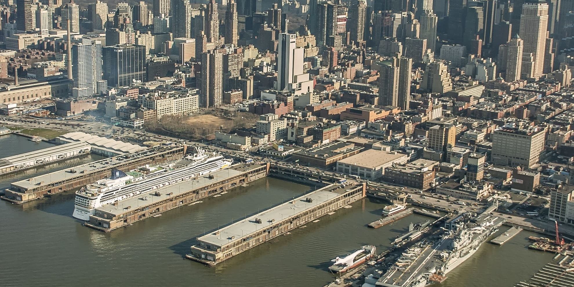 Manhattan Hudson River piers