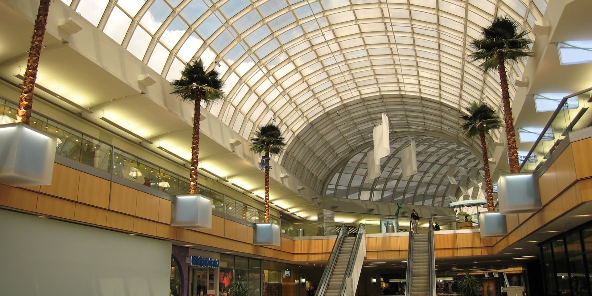 modern retail space shopping center interior