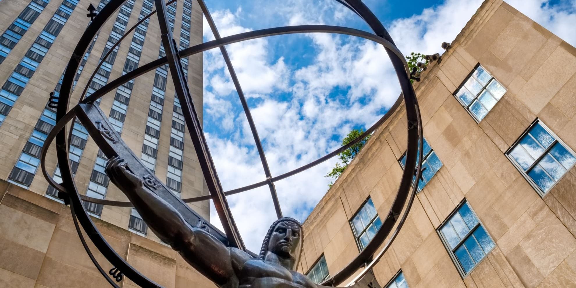 Statue in front of the Rockefeller Center