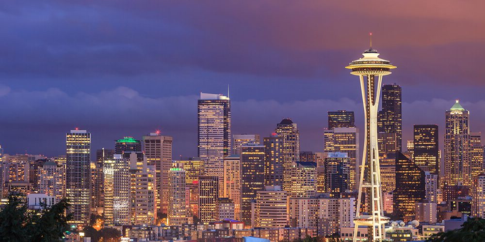 Seattle skyline with Space Needle