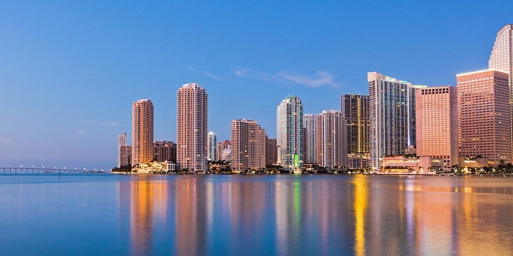 View of the Miami skyline