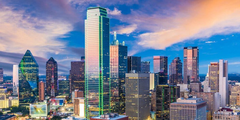 Skyline of Dallas - the city took 2nd place by 2019 office completions