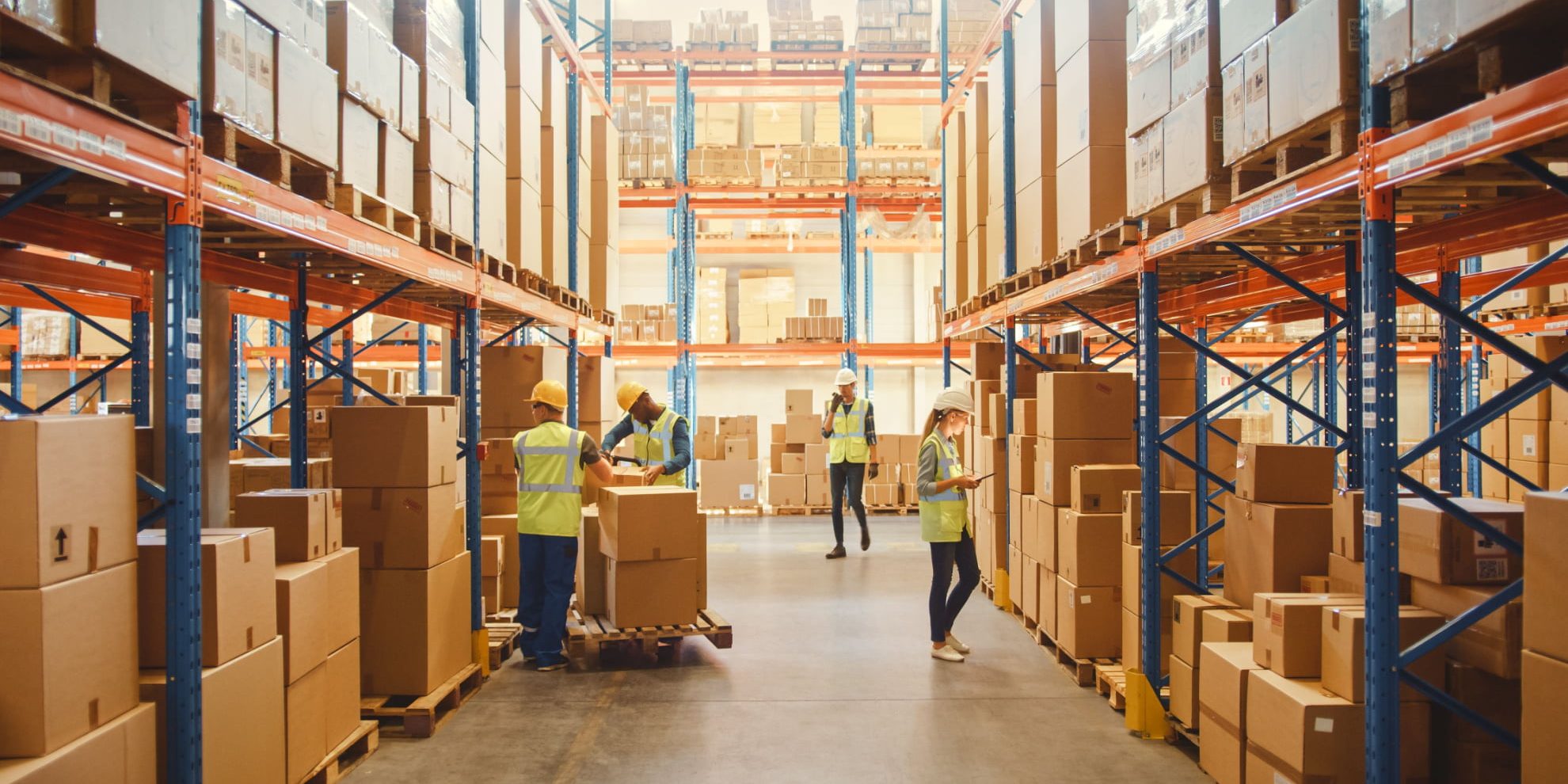 industrial warehouse interior