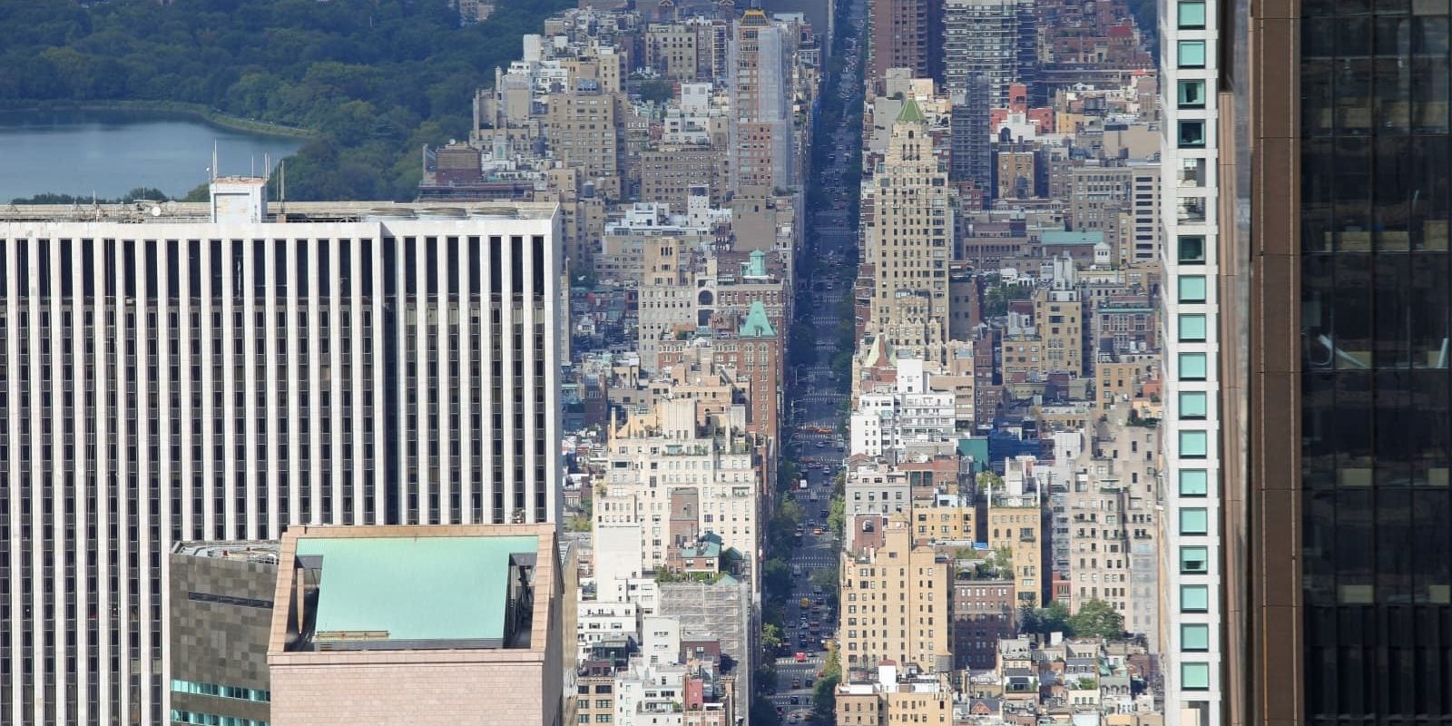 manhattan office properties investment assets aerial view