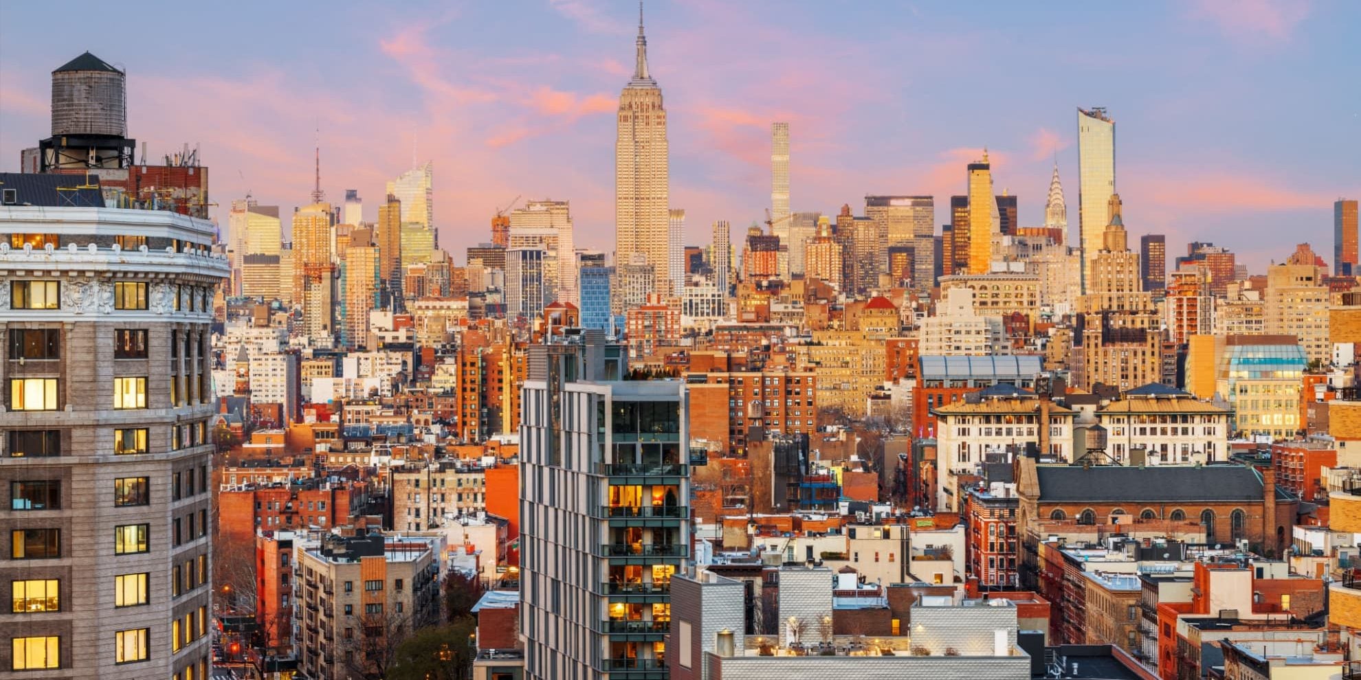 midtown manhattan aerial view