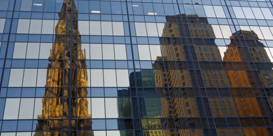 midtown manhattan reflection
