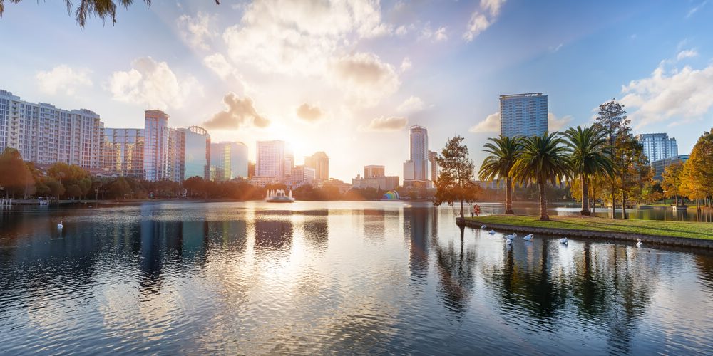 Orlando, FL Skyline - Orlando is one of the small Florida cities with a growing office sector