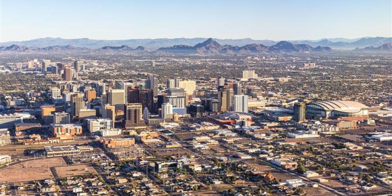 phoenix central business district skyline