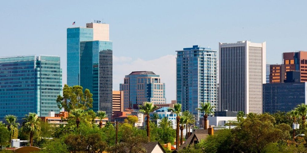 downtown phoenix skyline skyscapers