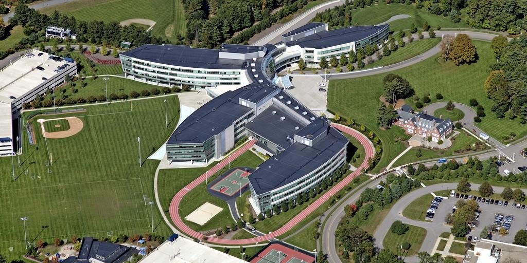 Lee Vants aerial photo of Reebok HQ in Canton MASS via boston business journal
